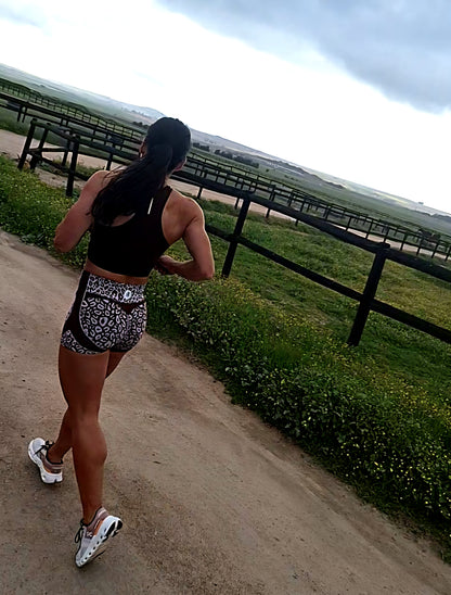 Mocha Spots Short Tight
