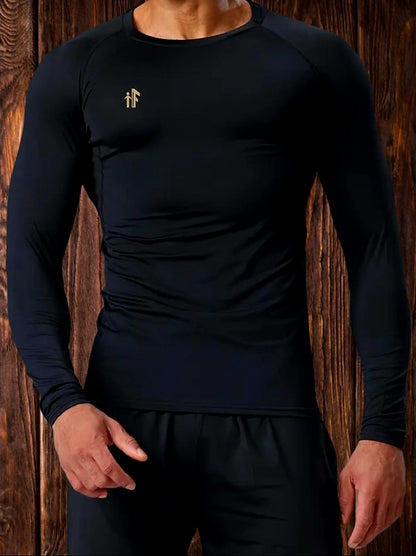 Black Granite Men's Long Sleeve
