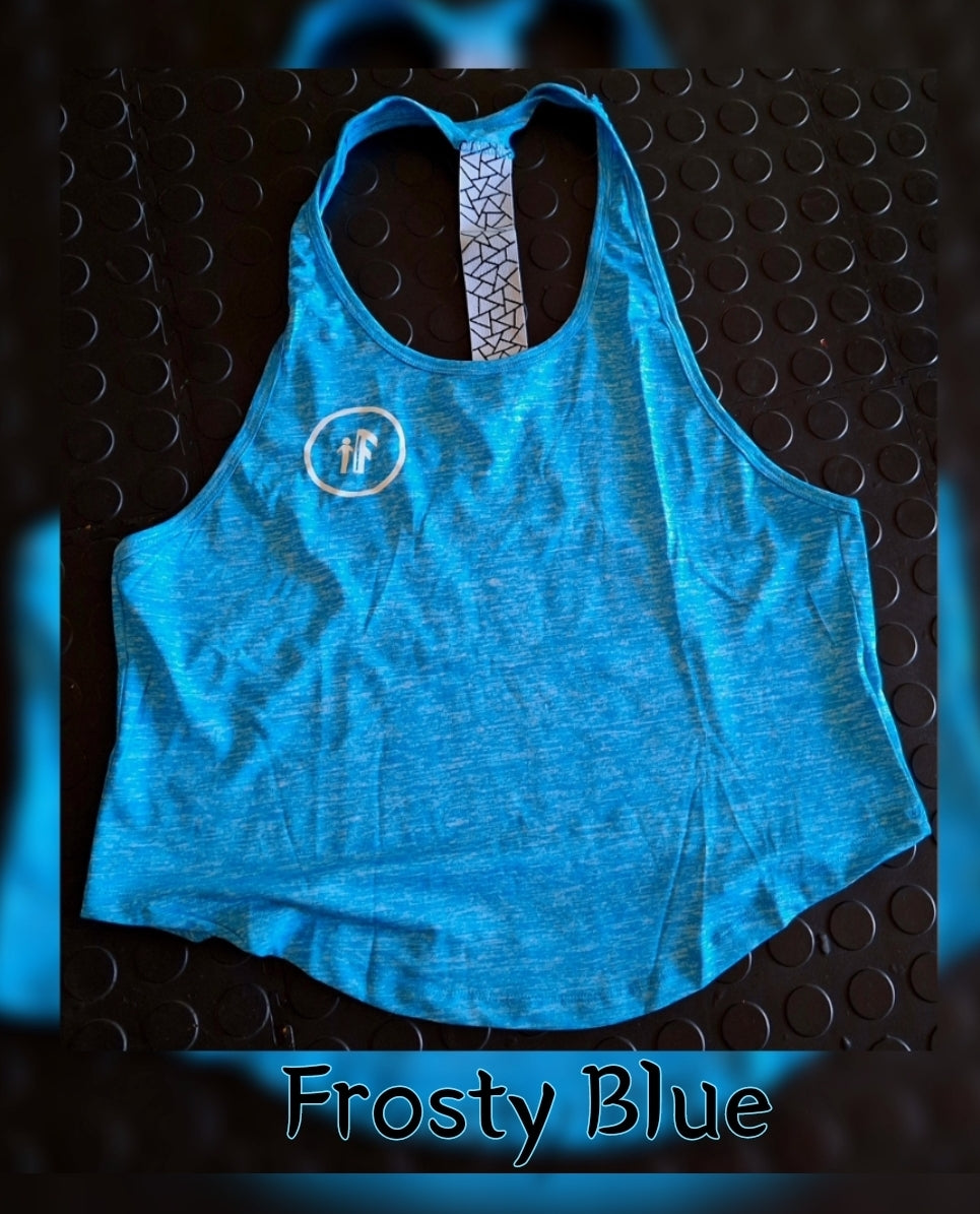Frosty Blue Backless Tank
