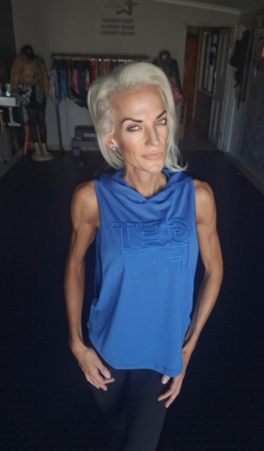 Luminous Blue Hooded Sweatshirt