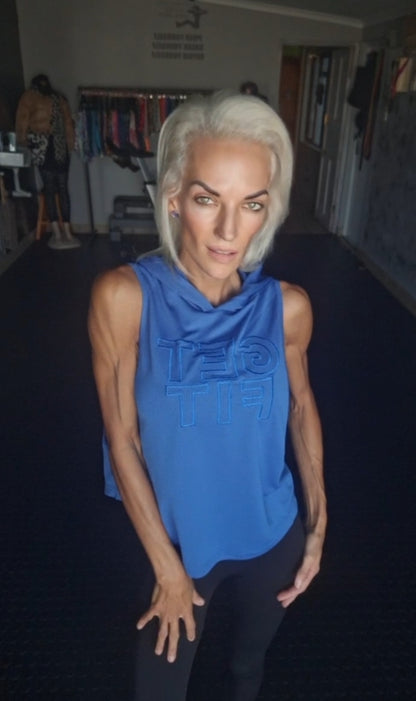 Luminous Blue Hooded Sweatshirt