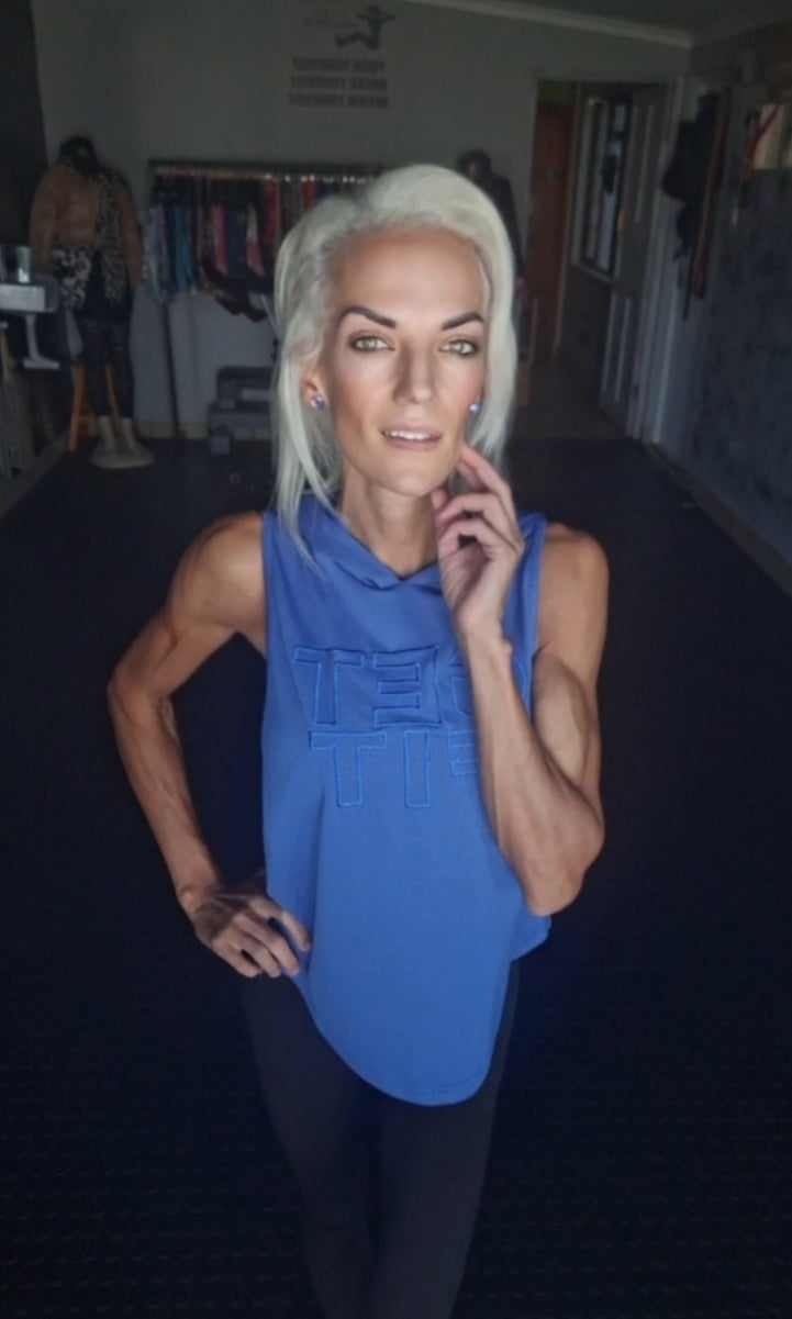 Luminous Blue Hooded Sweatshirt