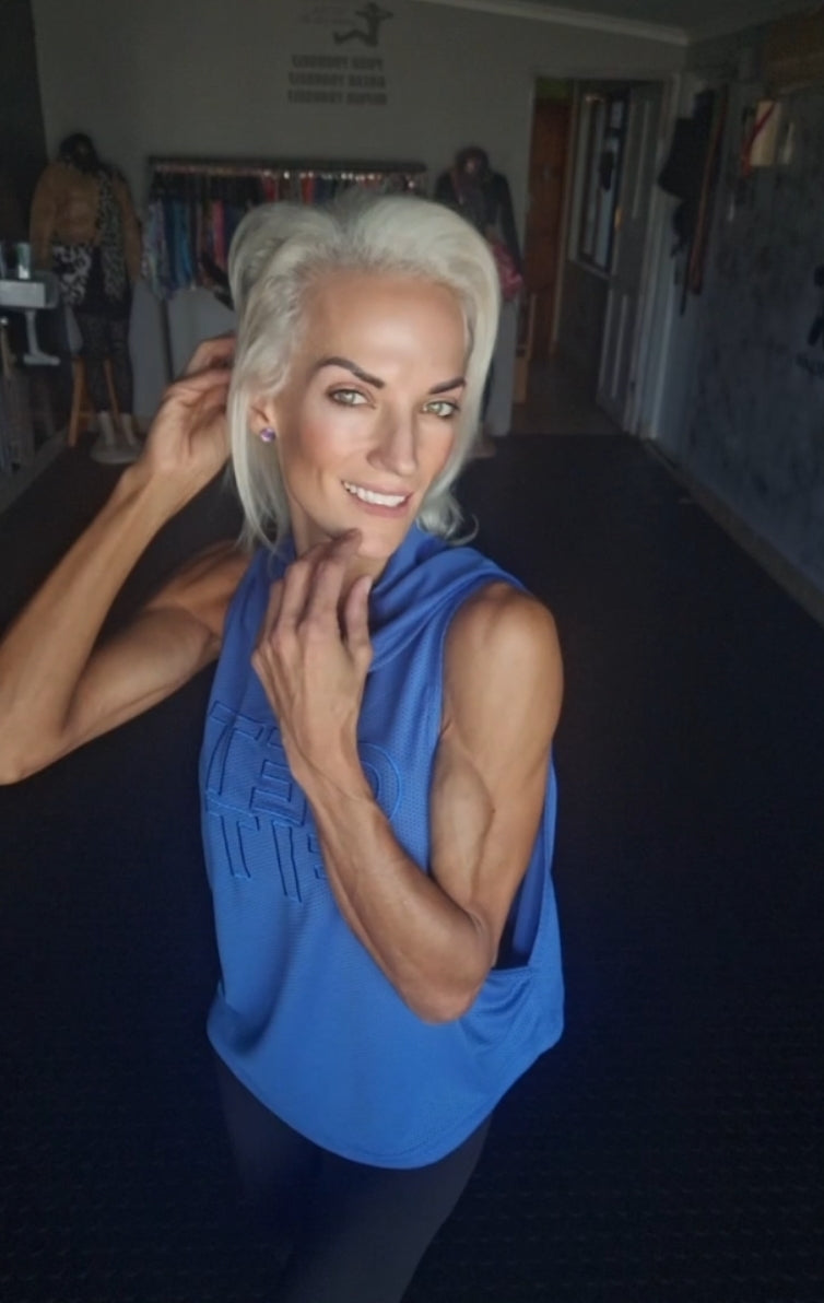 Luminous Blue Hooded Sweatshirt