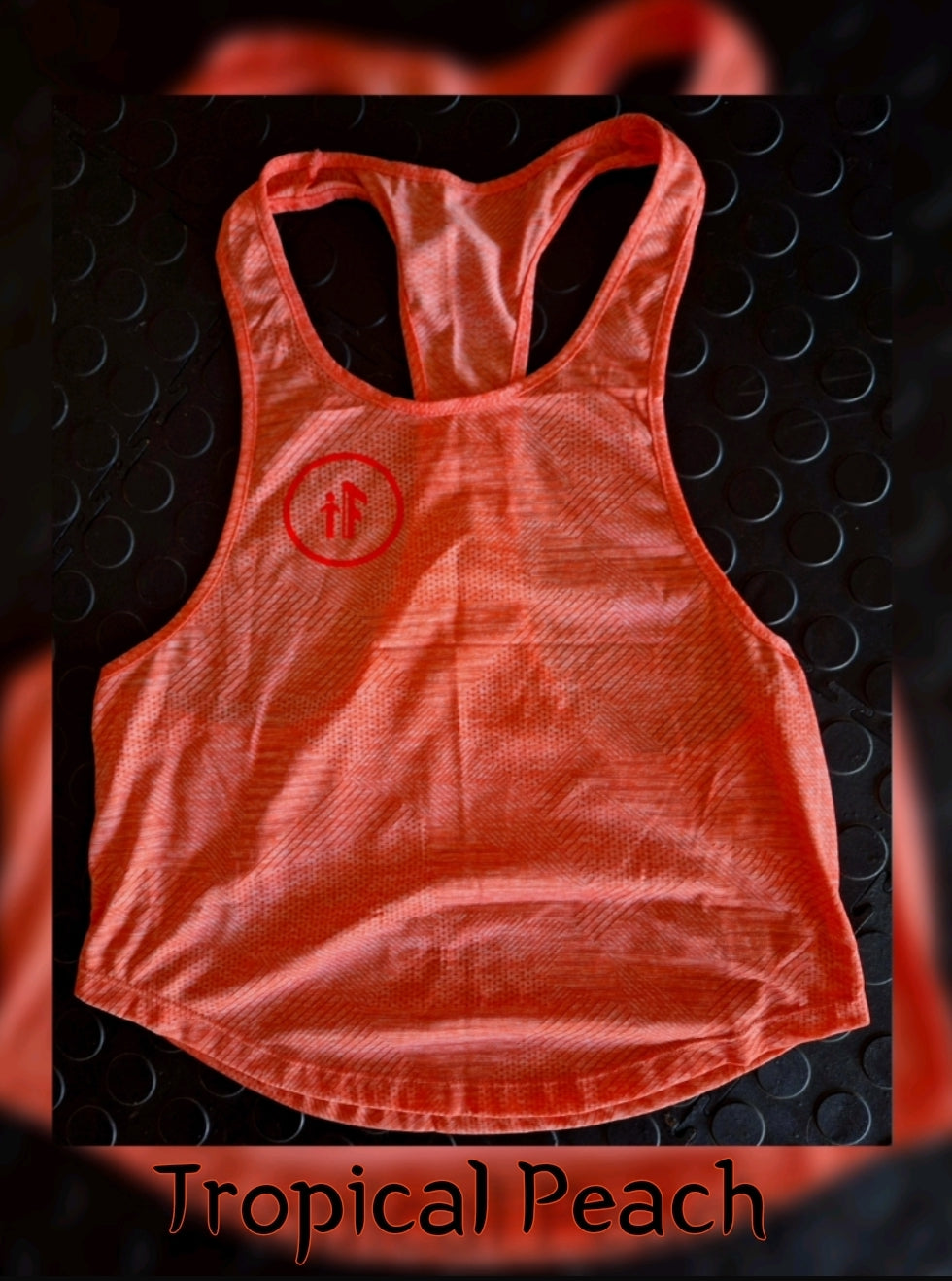 Tropical Peach Backless Tank