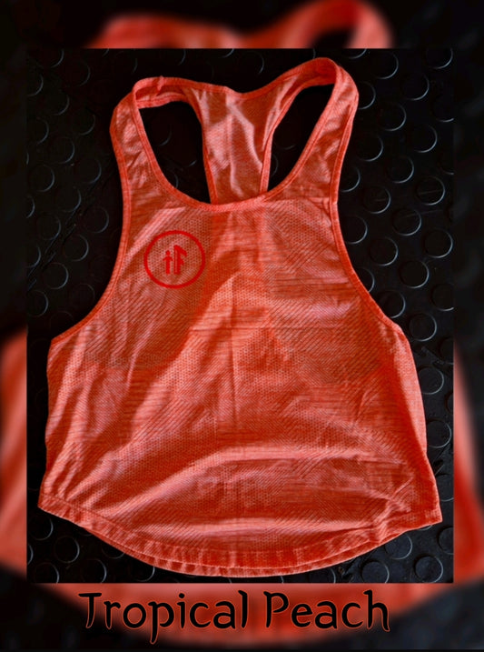 Tropical Peach Backless Tank