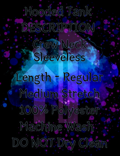 Navy punk Hooded Tanks