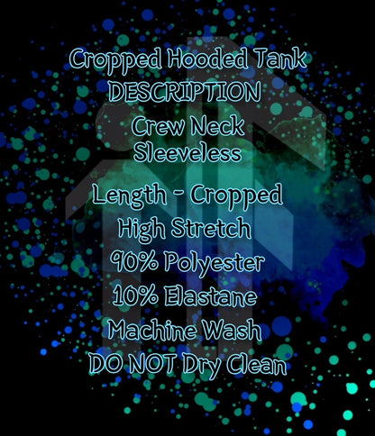 Cropped Charcoal Hooded Tank