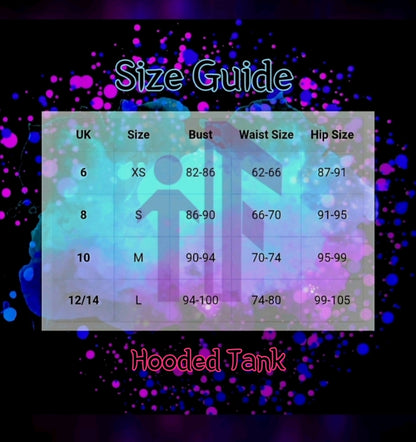 Navy punk Hooded Tanks