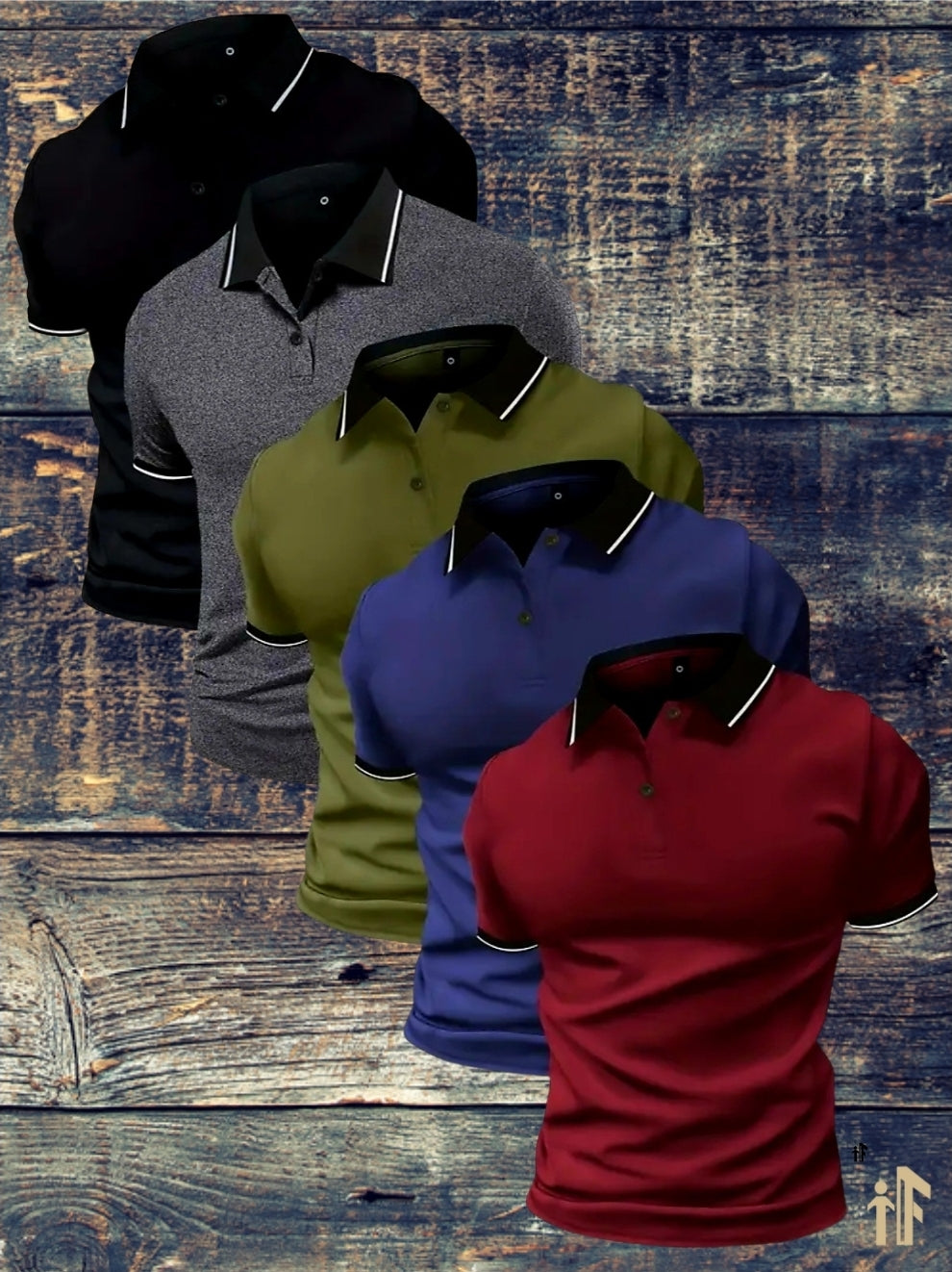 Crimson Ace Golf Shirt