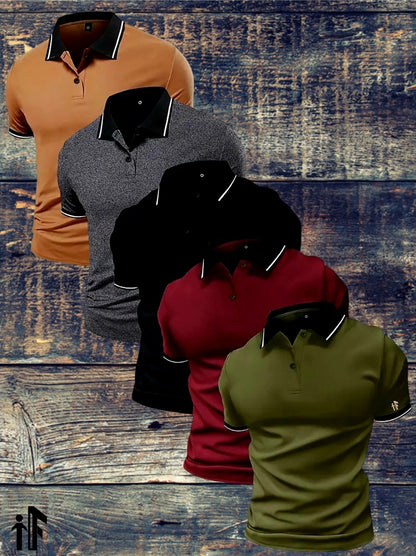 Crimson Ace Golf Shirt