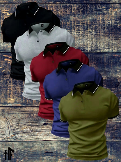 Crimson Ace Golf Shirt