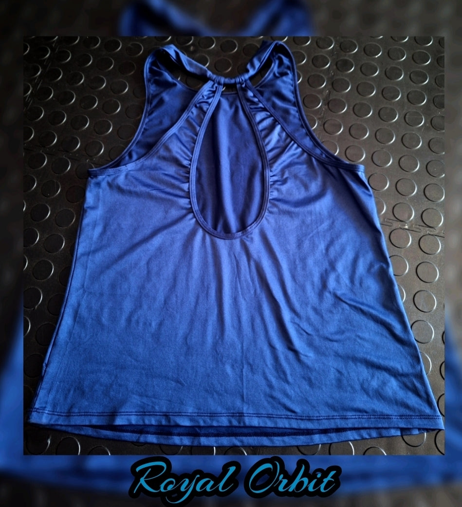 Royal Orbit Cut-Out- Backless Tank