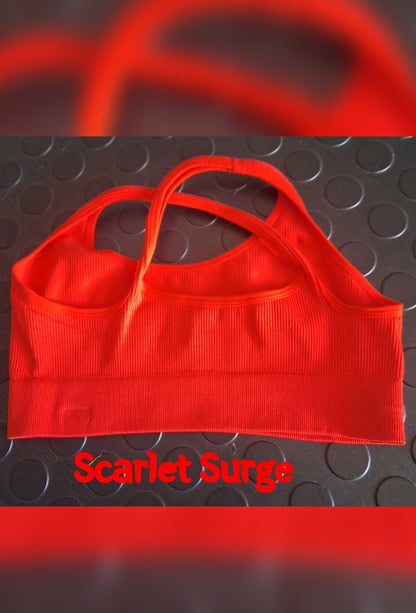 Scarlet Surge (No Padding) Sports Bra